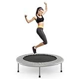 COSTWAY φ97cm Mini Trampolin, Fitness Trampolin faltbar, Kindertrampolin...