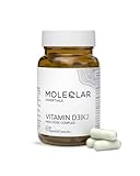 MoleQlar Vitamin D3 K2 Kapseln 60 Stück – 5000 IE Vitamin D3 + 200 µg...