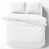 Cotton Castle Bettwäsche Bettgarnitur Bettbezug 100% Baumwolle 135x200...