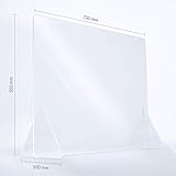 reflecto Spuckwand ohne Durchreiche | 100cm oder 73cm breit | Thekenaufsatz...