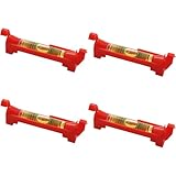 DaiUni 4 Stück Schnurwasserwaage, Schnurwasserwaage Profi, Rot Wasserwaage...