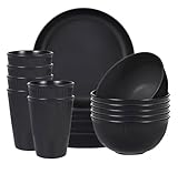 Sagiterra Camping Plates, unzerbrechliche Teller und Schüsseln für 6,...