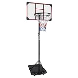 Redkid Basketballständer mit Höhenverstellbarer Korbanlage 170-210 cm,...