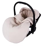 BabyLux Fußsack 90cm für Babyschale, Kinderwagen & Buggy, Minky, ideal...