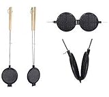 Esschert Design Waffeleisen Outdoor Lagerfeuer Kamin Grill Metall langer...