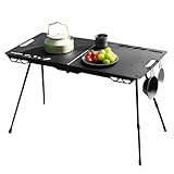 Campingtisch - Höhenverstellbarer Klapptisch,Leichte Picknick- Und...