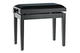 GEWA Pianobank Deluxe Schwarz Matt (leichtgängige Höhenverstellung von 48...