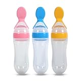Silikon Babyflasche Squeeze Feeder, Bottle Squeeze Feeder, Fütterlöffel...