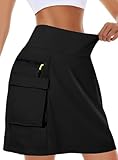Kimmery Schnell trocknender Cargo-Rock für Damen, mit 5 Taschen, hohe...
