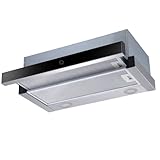 PKM Dunstabzugshaube FS2-60BBGTY | Wandhaube | 60 cm Breite | Glas mit...