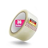 BigDean 36 Rollen Profi Paketklebeband – Klebeband ultra stark &...