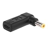 Ljmyy Netzadapter USB Typ C Buchse auf 5,5 x 2,5 mm Stecker, Konverter...