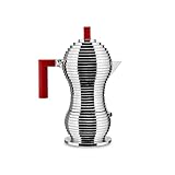 Alessi MDL02/6 R Pulcina Espressomaschine - Gußaluminium. Griff und Knopf...