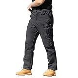 Herren-Winterhose, Fleece-gefüttert, Cargohose, Wandern, Wasser, Outdoor,...