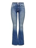 ONLY Damen Onlblush Life Mid Flared Bb Rea1319 Noos Jeans, Medium Blue...