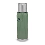 Stanley Adventure Edelstahl Thermosflasche 1 Liter Hammertone Green -...