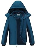 OutPro Herren Skijacke Winterjacke Warme FleecejackeWasserdicht Winddicht...