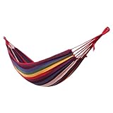 PartyKindom Outdoor Hängematte aus Dickem Canvas Buntes Gartenschaukel...