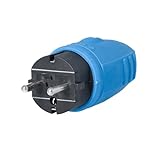 as - Schwabe Gummistecker Schutzkontaktstecker mit doppeltem Schutzkontakt,...