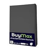 Buymax® Topper Spannbettlaken 180x200 cm Spannbetttuch 100% Baumwolle...