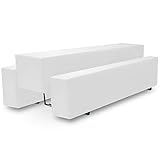 Beautissu Bierbank Hussen & Biertisch Husse Set 3 TLG. Halblang – Edles...