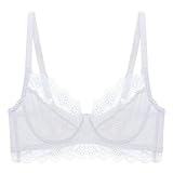 Necalisi BH rückenfrei Weiß Damen Bügel Spitze BH Push Up BH Bustier...