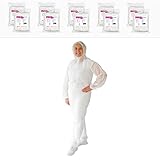 ARNOMED® Schutzanzug Einweg XL [10 STÜCK] - Einwegoverall - Einweganzug -...