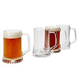 MamboCat 4er Set Artisan Bierkrug I 250ml, Höhe 12,3cm I für 4 Personen I...