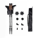 NEXROLA Wanderstöcke 2er-Set, dreiteilige Wanderstöcke aus...