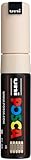 uni-ball 182672 - POSCA Marker mit breiter Keilspitze, PC 8K, beige, 1...