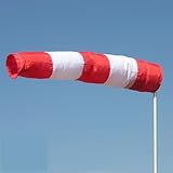 Schmidtler Windsack® rot-weiß 30cm Durchmesser, 180 cm lang