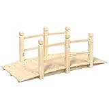 vidaXL Gartenbrücke, Teichbrücke für Garten Bauernhof Hinterhof,...