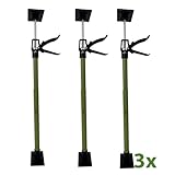 3x Montagestütze 57-117 cm Druckplatte neigbar Klicksystem Teleskopstütze...