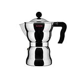 Alessi AAM33 / 6 - Design-Espresso-Kaffeemaschine, Aluminiumgehäuse, Griff...