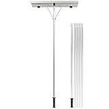 GOPLUS Schneeschieber Dach, Einstellbereich 160-610cm, Schneeschaufel...