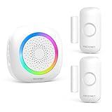 TECKNET Tür Fenster Sensor Klingel, Tür Fensteralarm Funkklingel mit 300M...