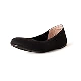 Amazon Essentials Damen Ballerinas aus Strick, Schwarz, 41 EU