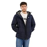 G-Star RAW Men's Whistler Hooded Puffer Jackets, Blau (Salute...