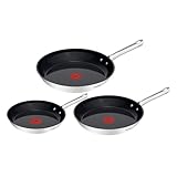 Tefal Duetto On Pfannen-Set, 3-tlg. 20/24/28 cm, Go Ceram keramische...