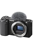 Sony Alpha ZV-E10 APS-C spiegellose Vlog-Kamera (schwenkbares Display für...