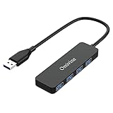 USB Hub, 4 Port USB 3.0 Verteiler, Ultra-Slim USB Mehrfachstecker, USB...