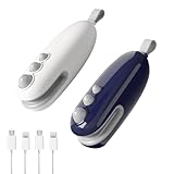 AVCXEC 2 Stück Mini Folienschweißgerät, 2 in 1 Bag Sealer mit Cutter,...