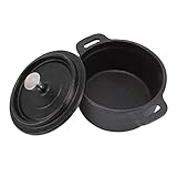 Dutch Oven 6,5 Quart, verdickte Isolierung, Gusseisen-Topf mit Deckel,...