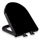 Toilettensitz, D-förmiger WC-Sitz mit Absenkautomatik,...