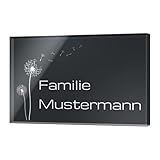 Graviertes Acrylglas Türschild mit Wunsch Gravur und Motiven - Hochglanz...