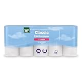 by Amazon Toilettenpapier, 3-lagig, 10 Rollen (10 Rollen, 1-er Pack) 200...