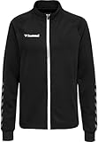 HUMMEL Damen Hmlauthentic Women Poly Zip Jacket, Black/White, L EU