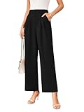 TMEOG Stoffhose Damen Sommer Weite Hose Elegant Marlene Palazzo Hose...