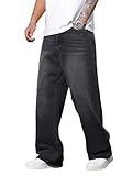 Zewool Herren Hip Hop Baggy Jeans Weite Beinform Streetwear Y2K Skater...