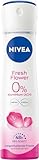 NIVEA Fresh Flower Deo Spray, Deo ohne Aluminium (ACH) mit sanfter Pflege,...